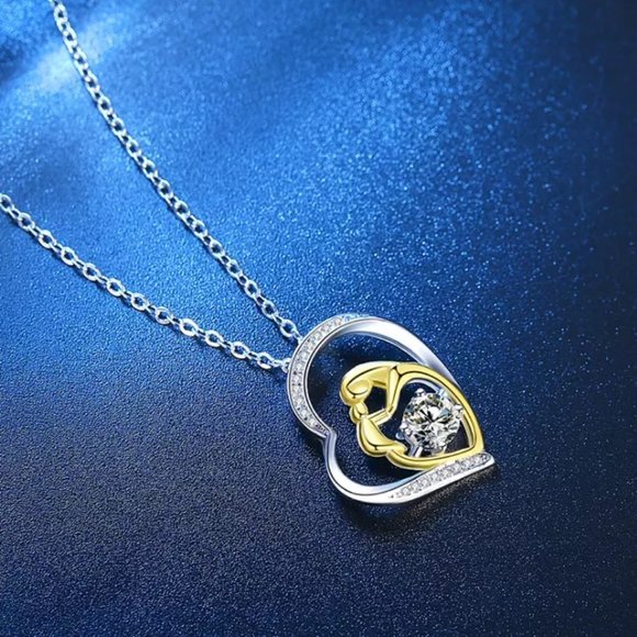 “Mother’s Love” 925 Diamond Necklace - Picture 4 of 10